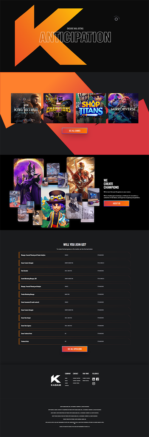 Kabam官網電腦端