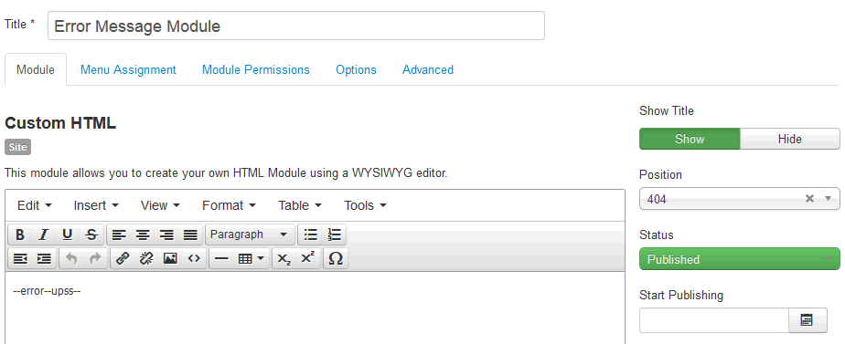 自定義代碼模塊