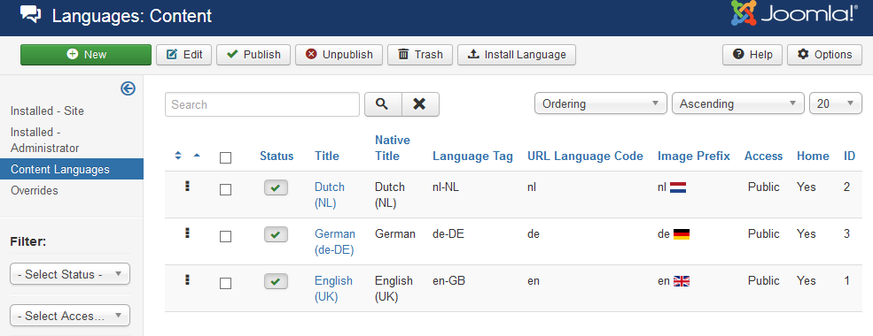 添加addcional語言