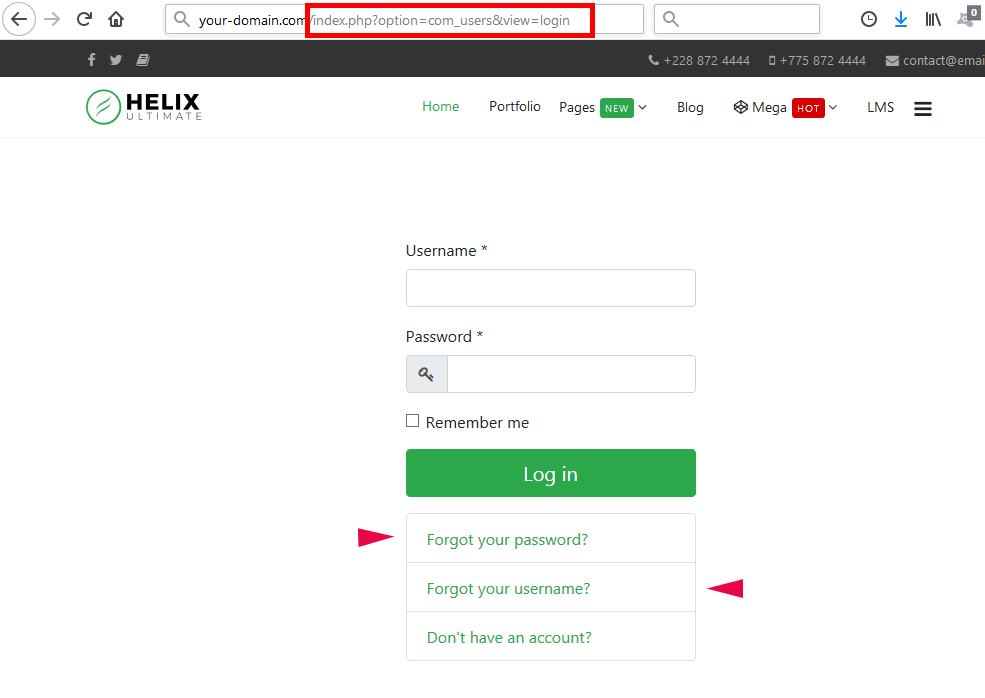 恢復Joomla管理員密碼